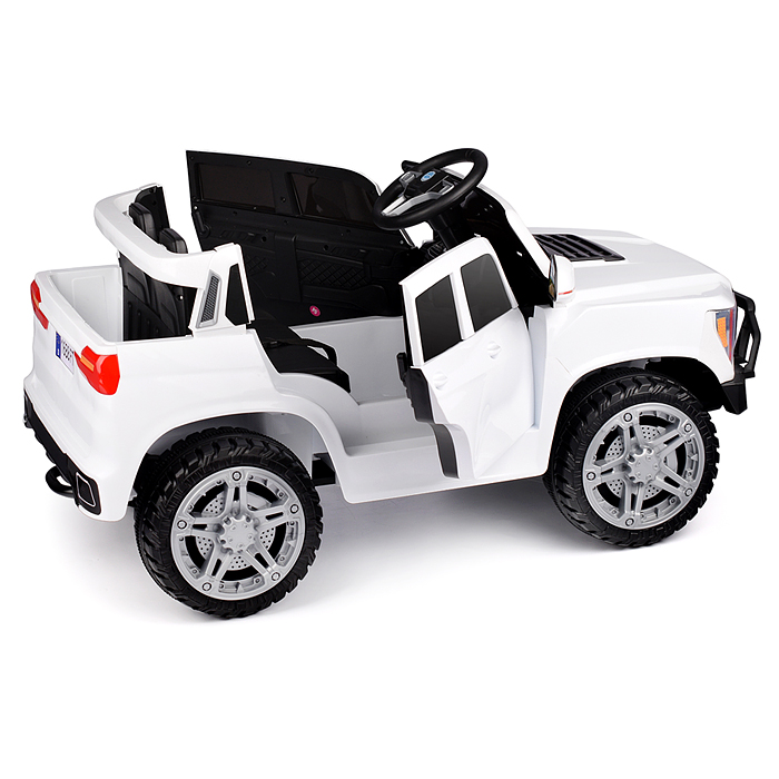 Электромобиль U023397Y "Городской гигант" на аккумуляторе, с р/у управлением, в коробке (белый)