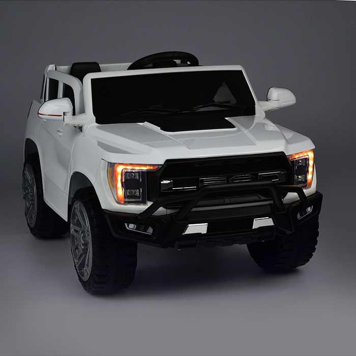 Электромобиль U023397Y "Городской гигант" на аккумуляторе, с р/у управлением, в коробке (белый)