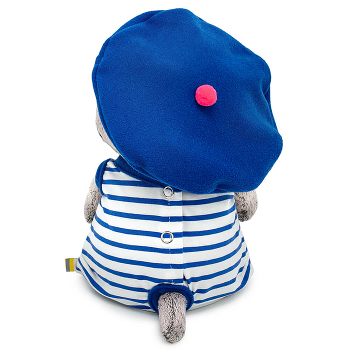 Фото к товару Кот Басик BABY в полосатом комбинезоне и берете Кот Басик BABY в полосатом комбинезоне и берете