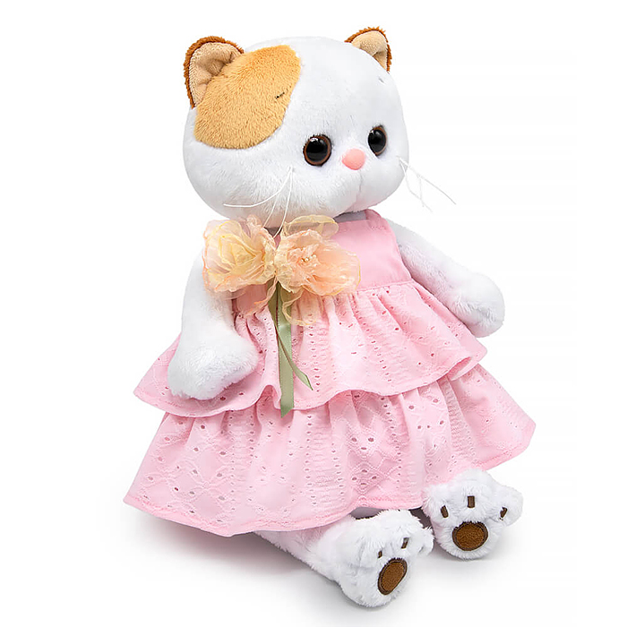 Кошка Ли-Ли в сарафане с цветами