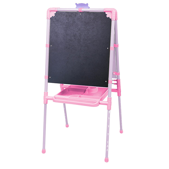 Фото к товару Мольберт «Доска знаний» двусторонний (с единорогом розовый) Мольберт «Доска знаний» двусторонний (с единорогом розовый)