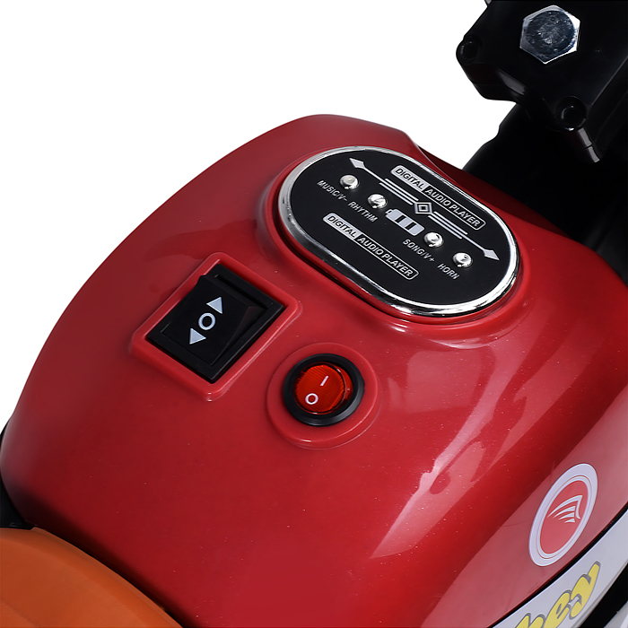 Фото к товару Электромобиль детский FEY-903 "Байк" (цвет красный) Электромобиль детский FEY-903 "Байк" (цвет красный)