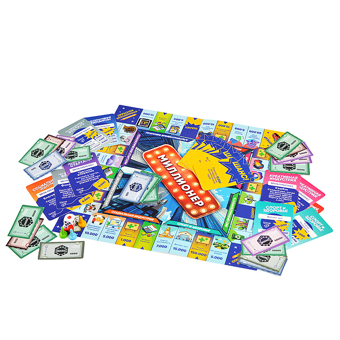 Фото к товару Игра детская настольная "Миллионер. New" Игра детская настольная "Миллионер. New"