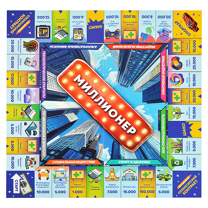 Фото к товару Игра детская настольная "Миллионер. New" Игра детская настольная "Миллионер. New"