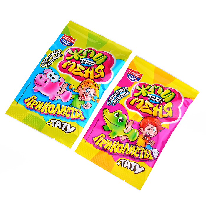 Фото к товару Взрывная карамель с игрушкой и татуировкой "Приколисты. Жми Меня" 1г*30шт Взрывная карамель с игрушкой и татуировкой "Приколисты. Жми Меня" 1г*30шт