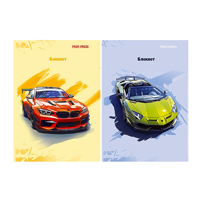 Блокнот 48л. А7 "Разные автомобили-13" КБС, цвет.мелов.обл, блок-офсет Блокнот 48л. А7 "Разные автомобили-13" КБС, цвет.мелов.обл, блок-офсет