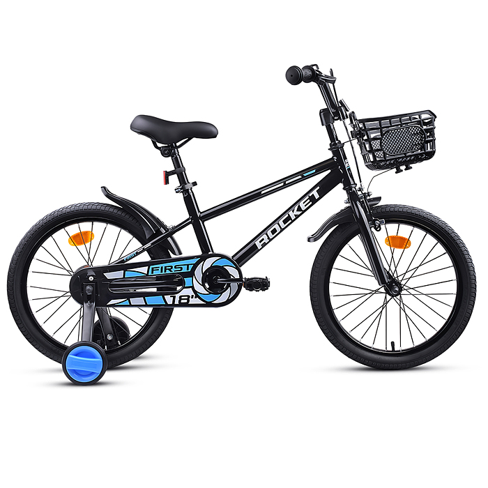 Велосипед 18" Rocket First, цвет черный Велосипед 18" Rocket First, цвет черный