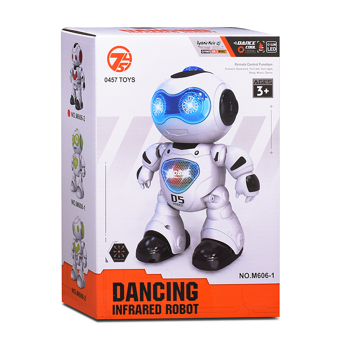 Фото к товару Робот M606-1 "Танцор" р/у, 27MHz, в коробке Робот M606-1 "Танцор" р/у, 27MHz, в коробке