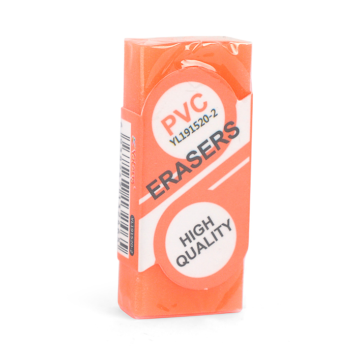 Ластик "Candy color" синтетический каучук, прямоугольный, ПВХ, цвет ассорти, 44х20х10мм