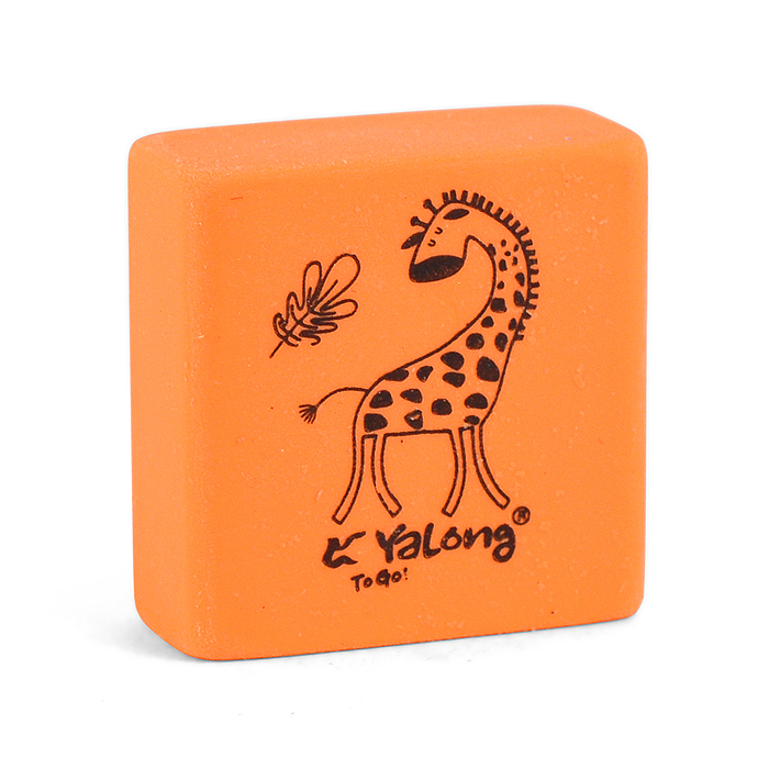 Ластик "Зоопарк" синтетический каучук, квадратный, цвет ассорти, 30*30*10 мм