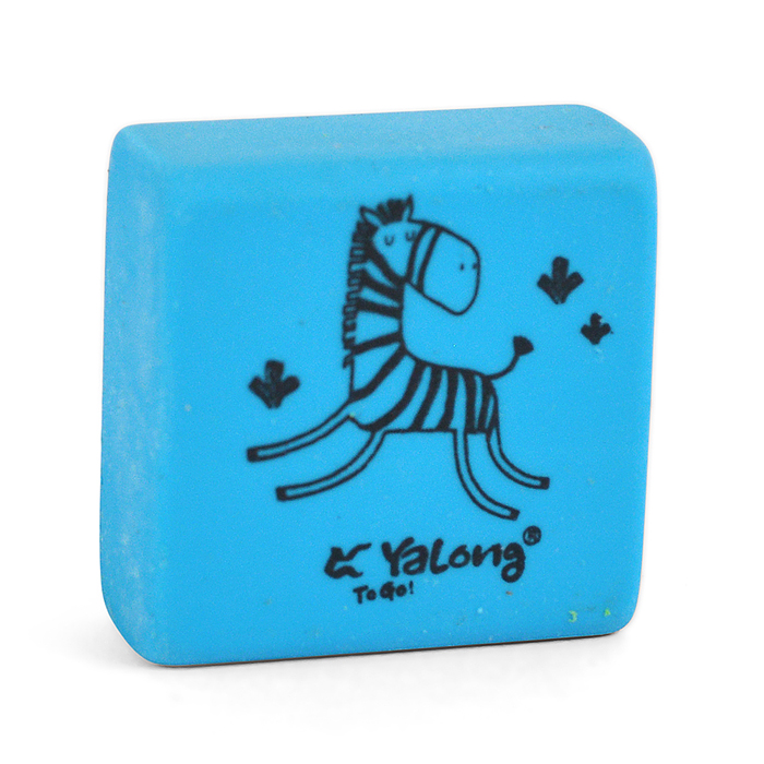 Ластик "Зоопарк" синтетический каучук, квадратный, цвет ассорти, 30*30*10 мм