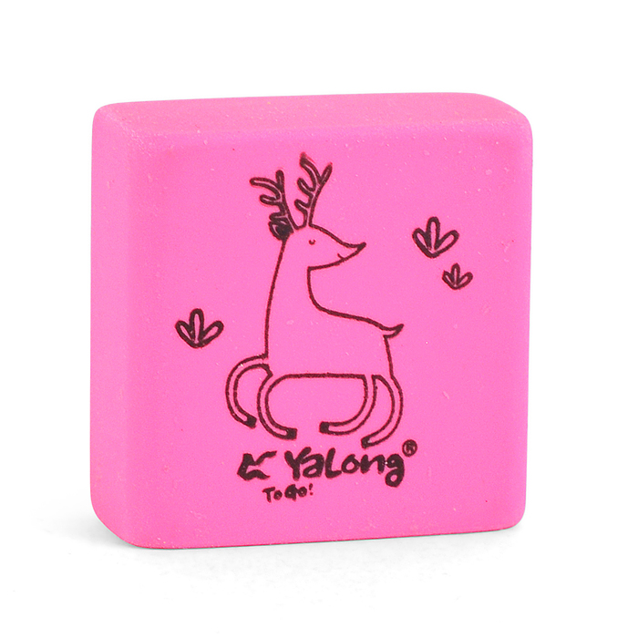 Ластик "Зоопарк" синтетический каучук, квадратный, цвет ассорти, 30*30*10 мм