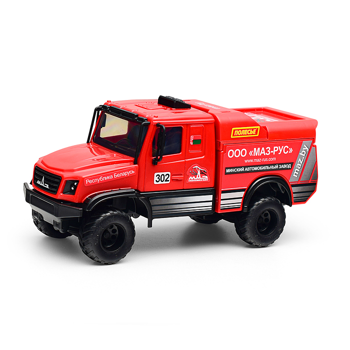 Гоночный грузовик МАЗ-6440RR инерционный (в коробке)