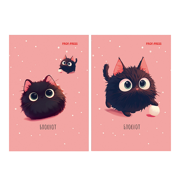 Блокнот 48л. А7 "ПУШИСТИК" КБС, цвет.мелов.обл, блок-офсет Блокнот 48л. А7 "ПУШИСТИК" КБС, цвет.мелов.обл, блок-офсет