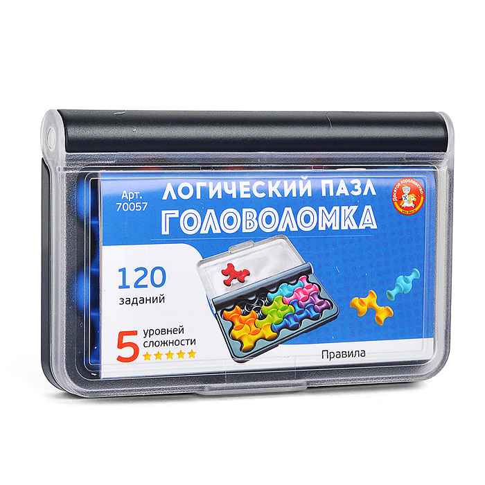 Игра головоломка "Логический пазл" фигурная 8 эл Учись играя