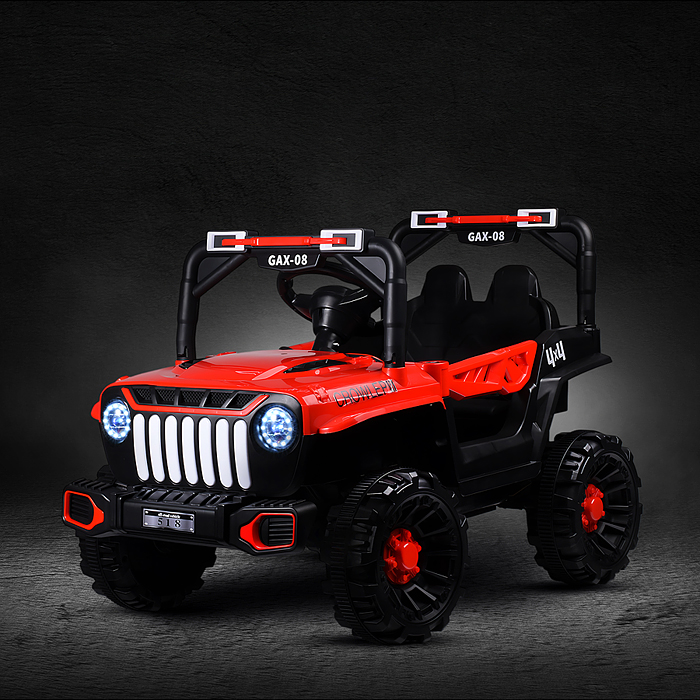 Электромобиль детский 518 "Джип" (цвет красный)