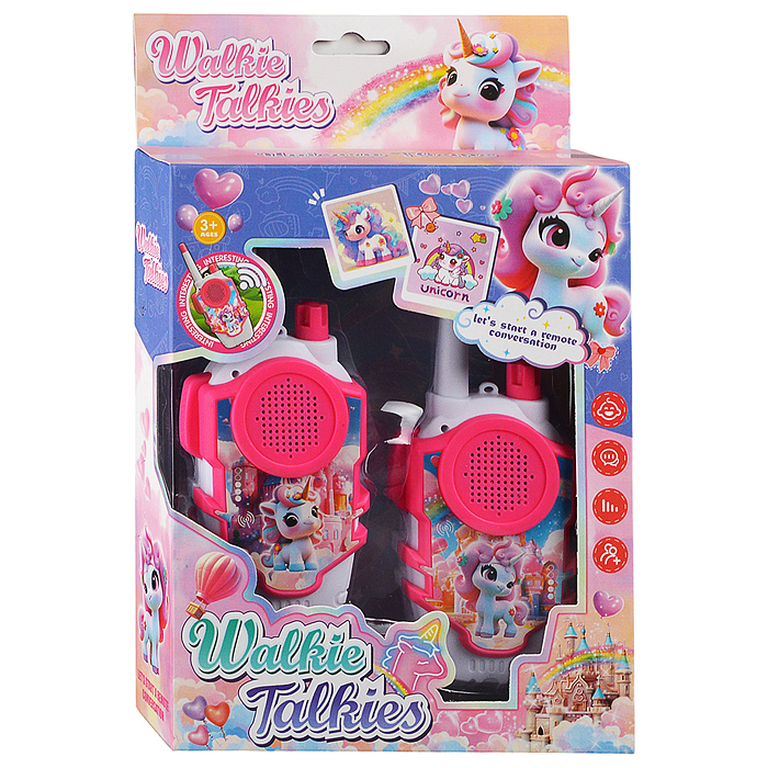 Рация игрушечная AY055-2A "Красивые единороги" в коробке