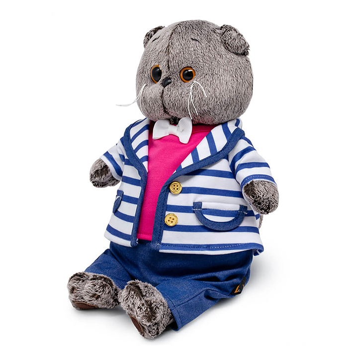 Фото к товару Кот Басик в полосатом жакете Кот Басик в полосатом жакете