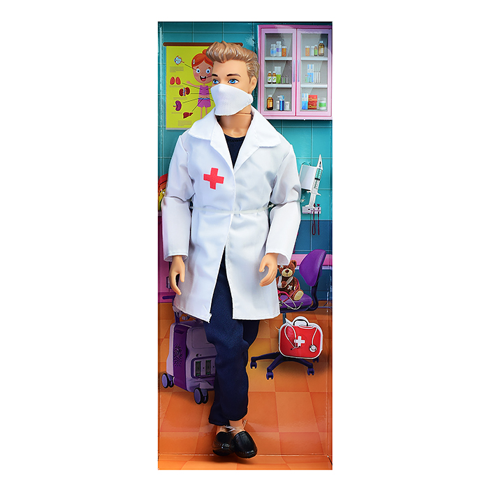 Фото к товару Кукла Алекс 29 см. (врач, руки и ноги сгибаются) в коробке Кукла Алекс 29 см. (врач, руки и ноги сгибаются) в коробке