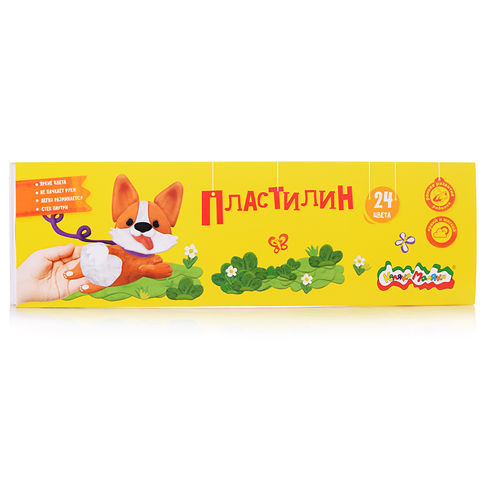 Пластилин 24 цв. 360 г 3+