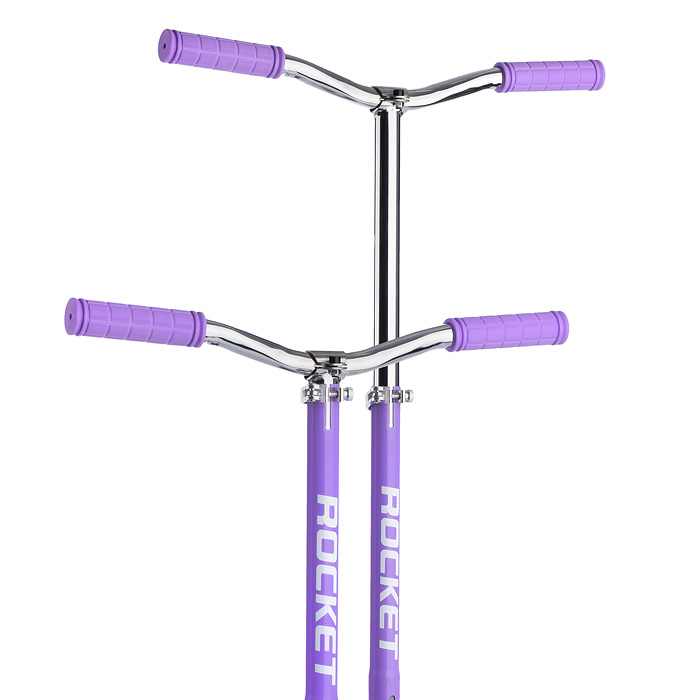 Фото к товару Самокат 2-х колесный ROCKET,колеса PU/ 145 мм,ABEC 7, сиреневый Самокат 2-х колесный ROCKET,колеса PU/ 145 мм,ABEC 7, сиреневый