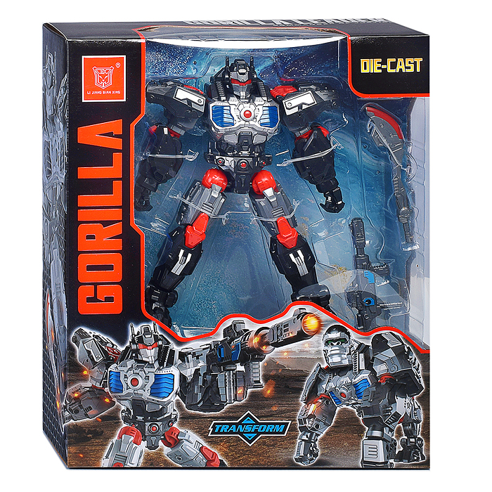 Фото к товару Робот LJ1620 трансформирующийся в гориллу, в коробке Робот LJ1620 трансформирующийся в гориллу, в коробке