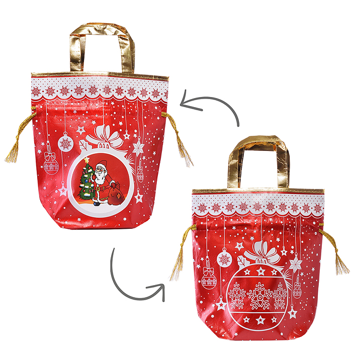 Сумка-мешок 00-3168 "Подарок от Дедушки Мороза"