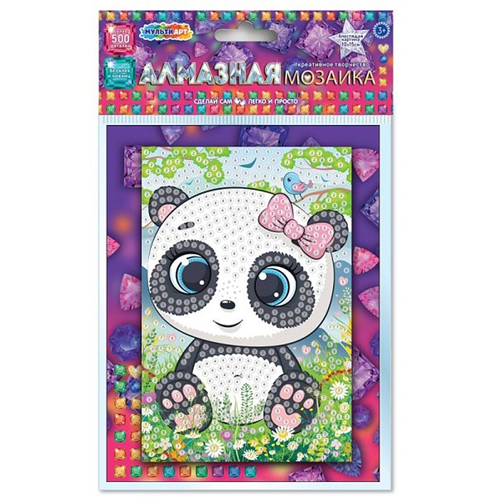 Алмазная мозаика 10*15см "Панда" Алмазная мозаика 10*15см "Панда"