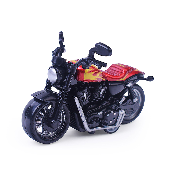 Фото к товару Модель металл Чоппер 9 см, (руль) инерц., ассорт цвет. Модель металл Чоппер 9 см, (руль) инерц., ассорт цвет.