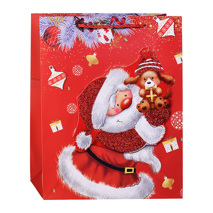 Пакет подарочный 00-6869 "Дедушка и друзья" 26-*32*10 см.