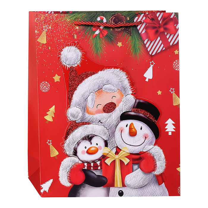 Пакет подарочный 00-6869 "Дедушка и друзья" 26-*32*10 см.