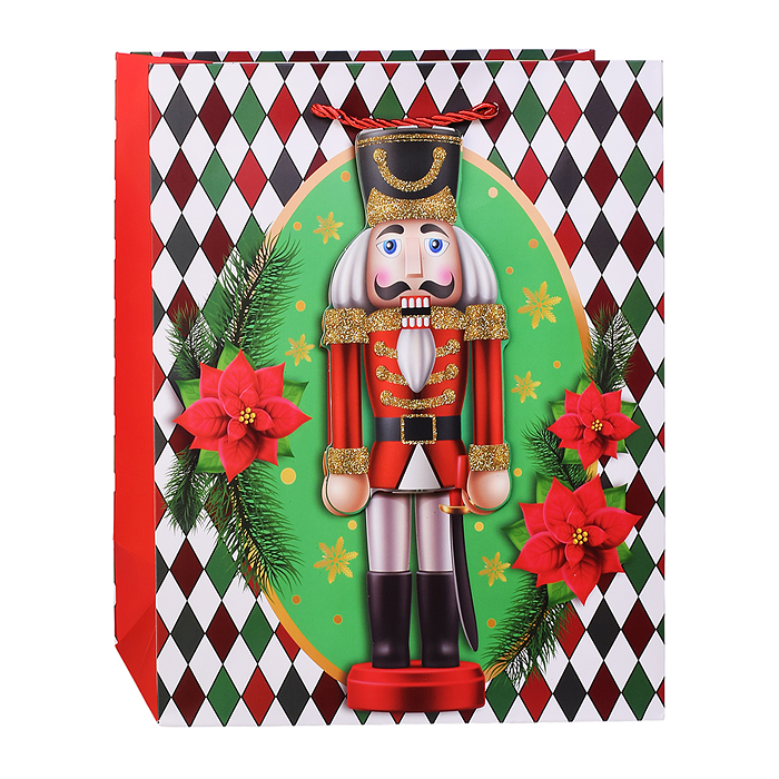 Пакет подарочный 00-6875 "Щелкунчик" 26*32*12 см.