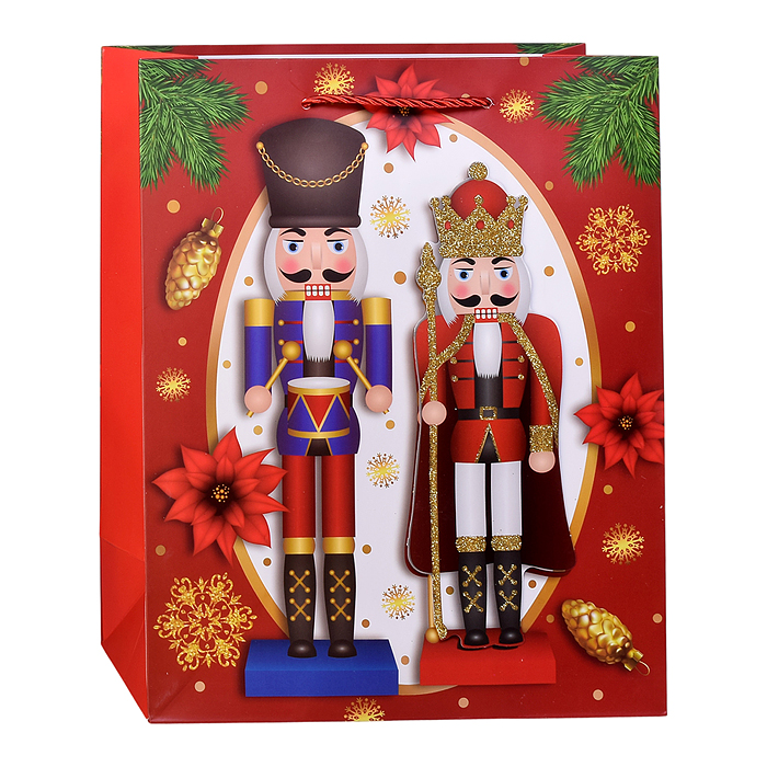 Пакет подарочный 00-6875 "Щелкунчик" 26*32*12 см.