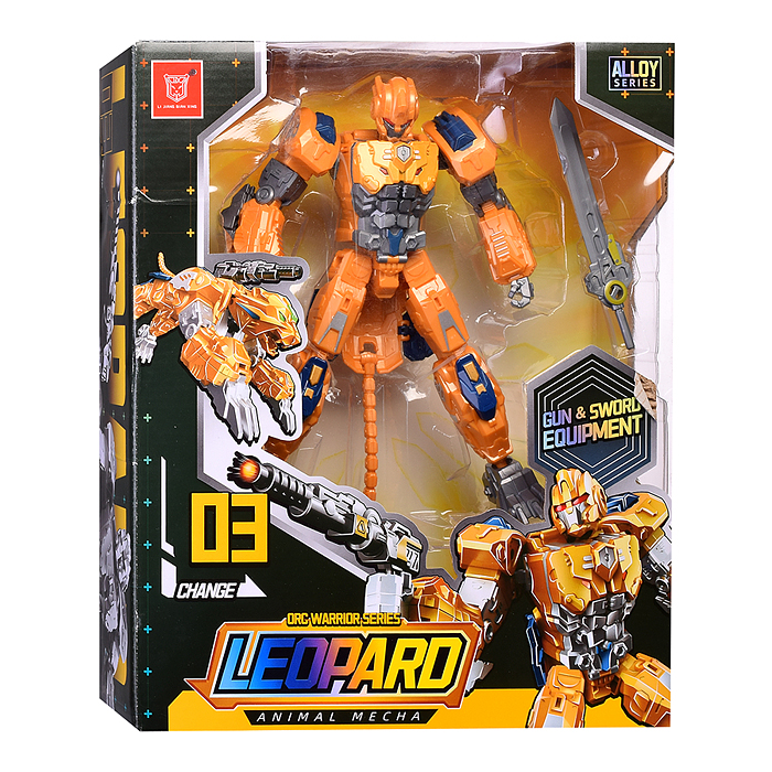 Робот LJ1624 "Желтый леопард" в коробке