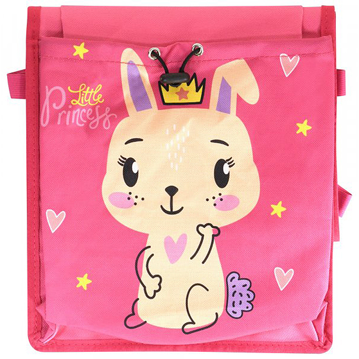 Кармашки-органайзер в шкафчик для детского сада 5 карманов 83x24 см розовый