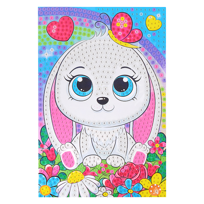Алмазная мозаика 10*15см "Зайка" Алмазная мозаика 10*15см "Зайка"