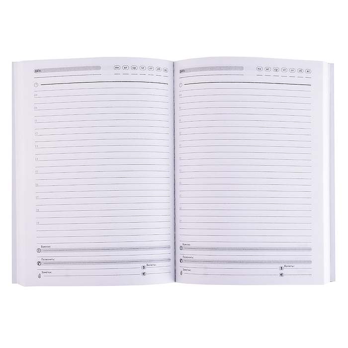 Ежедневник недатированный А5 128л. "Мяч на газоне" 7БЦ,софт-тач, лам, 