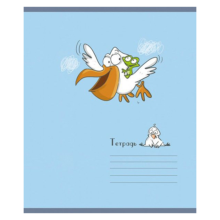 Фото к товару Тетрадь 12л. линия А5 скрепка S "Пеликаны" УФ выборочный Брайль 5% Тетрадь 12л. линия А5 скрепка S "Пеликаны" УФ выборочный Брайль 5%