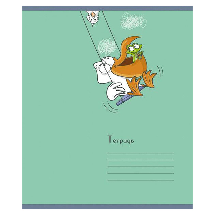 Фото к товару Тетрадь 12л. линия А5 скрепка S "Пеликаны" УФ выборочный Брайль 5% Тетрадь 12л. линия А5 скрепка S "Пеликаны" УФ выборочный Брайль 5%