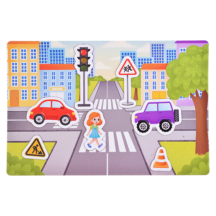 Магнитная игра "Правила дорожного движения"