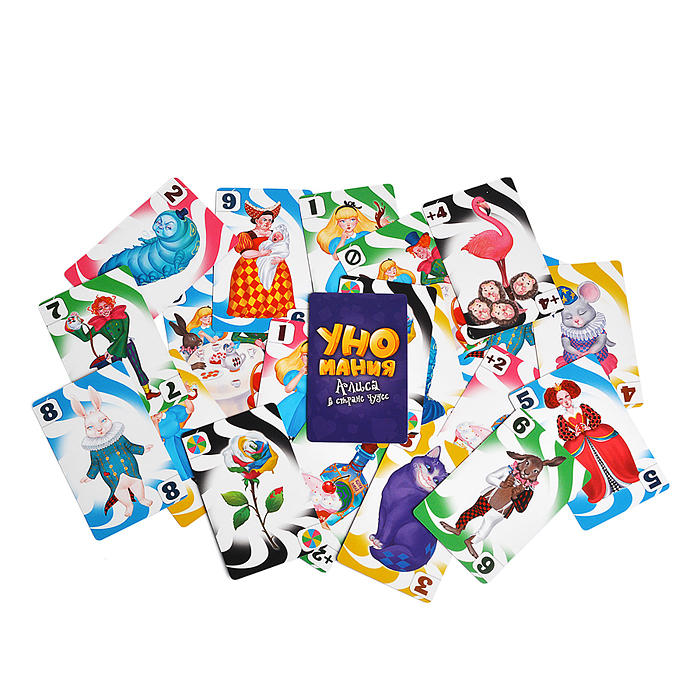 Игра карточная "Уномания. Алиса в стране чудес" 
