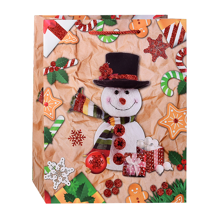 Фото к товару Пакет подарочный 00-6879 "Новогодний стиль" 26*32*12 см. Пакет подарочный 00-6879 "Новогодний стиль" 26*32*12 см.
