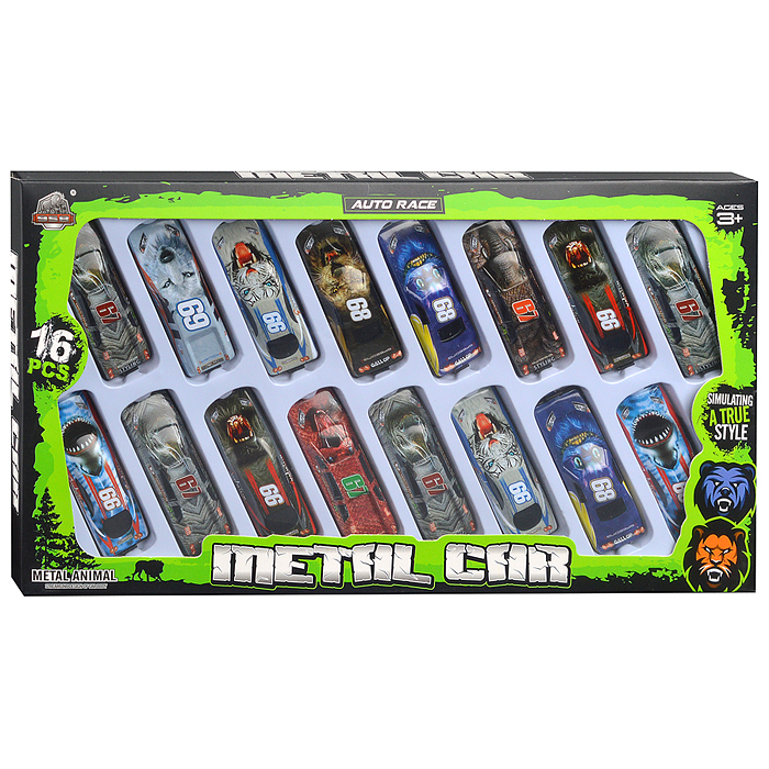 Набор машин KZ957-616 "Мощный заезд" в коробке