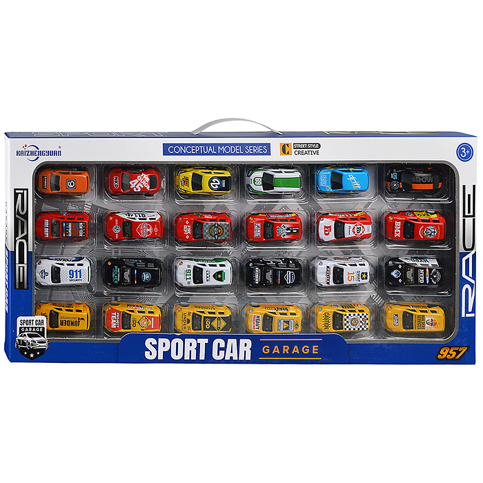 Набор машин KZ957-046 "Скоростной заезд" в коробке