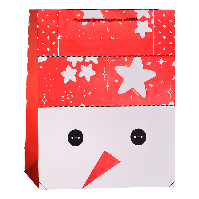 Фото к товару Пакет подарочный 00-6914 "Снеговичок" 26*32*10 см. Пакет подарочный 00-6914 "Снеговичок" 26*32*10 см.