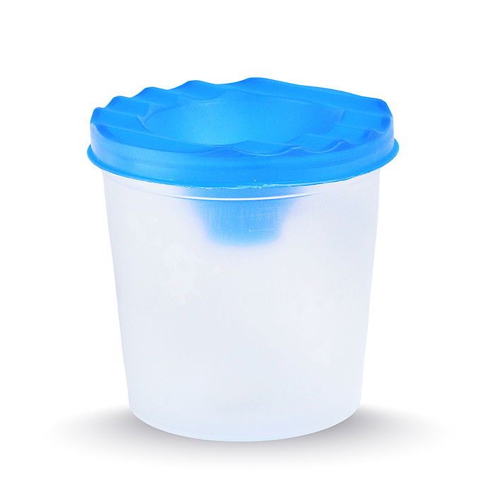 Фото к товару Стакан-непроливайка одинарный 230 мл., полупрозрачный, ассорти, пластик Стакан-непроливайка одинарный 230 мл., полупрозрачный, ассорти, пластик