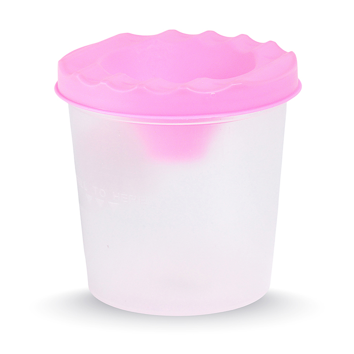 Фото к товару Стакан-непроливайка одинарный 230 мл., полупрозрачный, ассорти, пластик Стакан-непроливайка одинарный 230 мл., полупрозрачный, ассорти, пластик