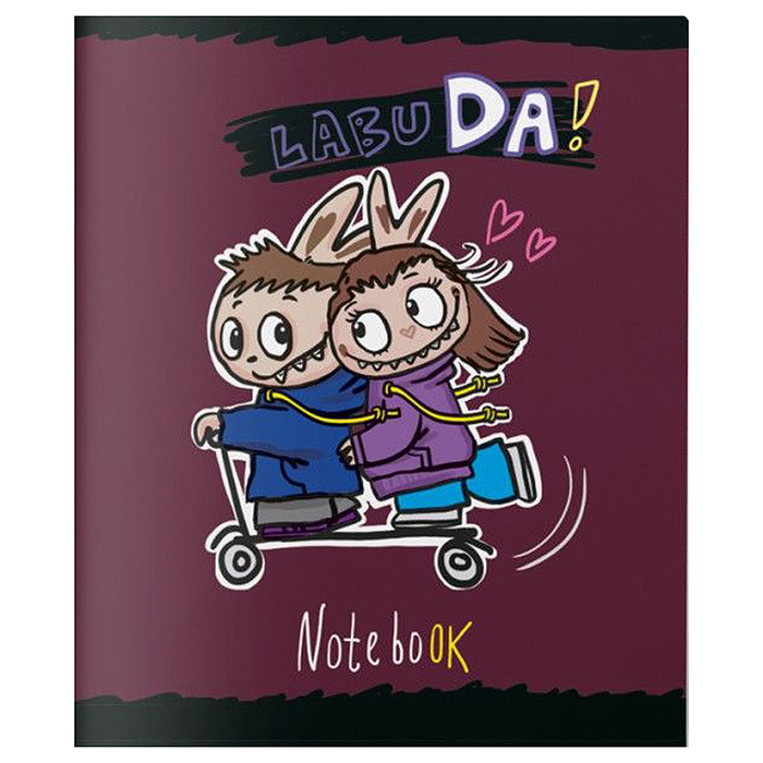 Тетрадь 48л. клетка А5 скрепка S "Лабу-Да!" Твин лак 