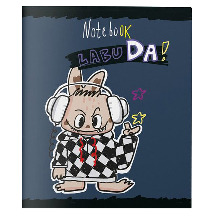 Тетрадь 48л. клетка А5 скрепка S "Лабу-Да!" Твин лак 