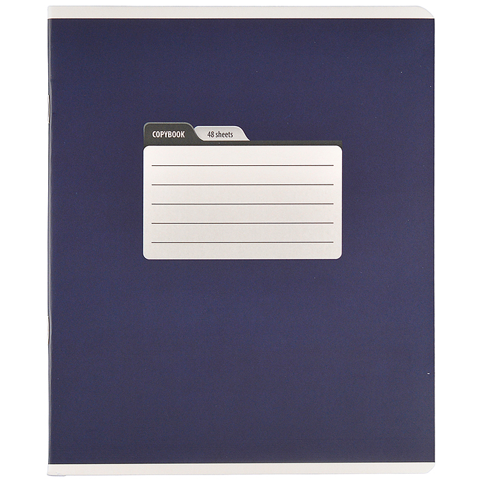 Тетрадь 48л. линия А5 скрепка S "Тёмный микс" Премиум 4+0+Ламинация матовая 